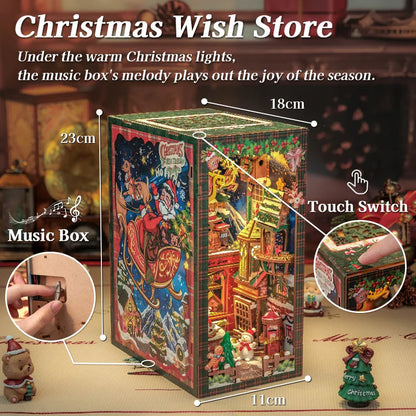 DIY Book Nook Kit | Christmas Wish